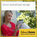 edward jones side bar with picture of Josh
