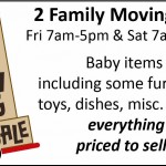 2 Family Moving Sale