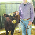Dillon with Show calf