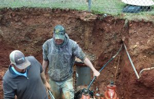 22 miles of new blue pipe in ground for rural water project