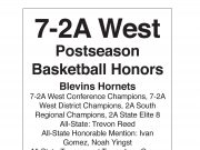 Class 7-2A West Postseason Basketball Honors