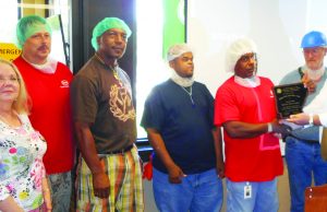 Tyson of Nashville recognized for 2 million manhours without accident