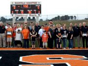 Scrapper Stadium turf donors recognized before Nashville / De Queen game