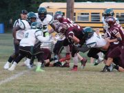 Mount Ida vs Mineral Springs High School football action