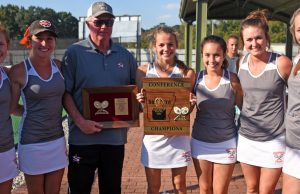 ‘Great day for NHS tennis’ Girls win District 7-4A title; boys runners-up