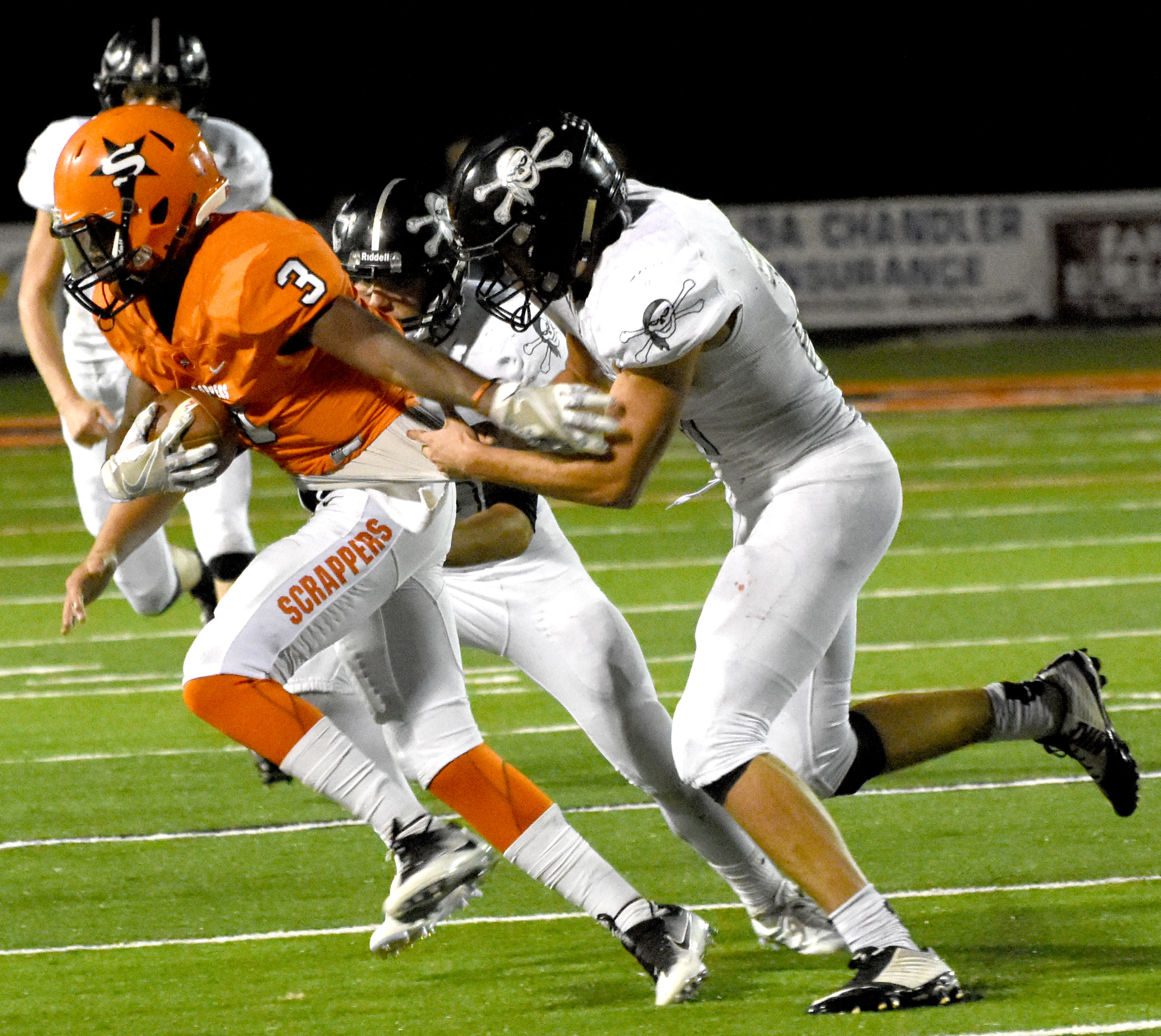 Dominick Kight gets past the Dover defender.