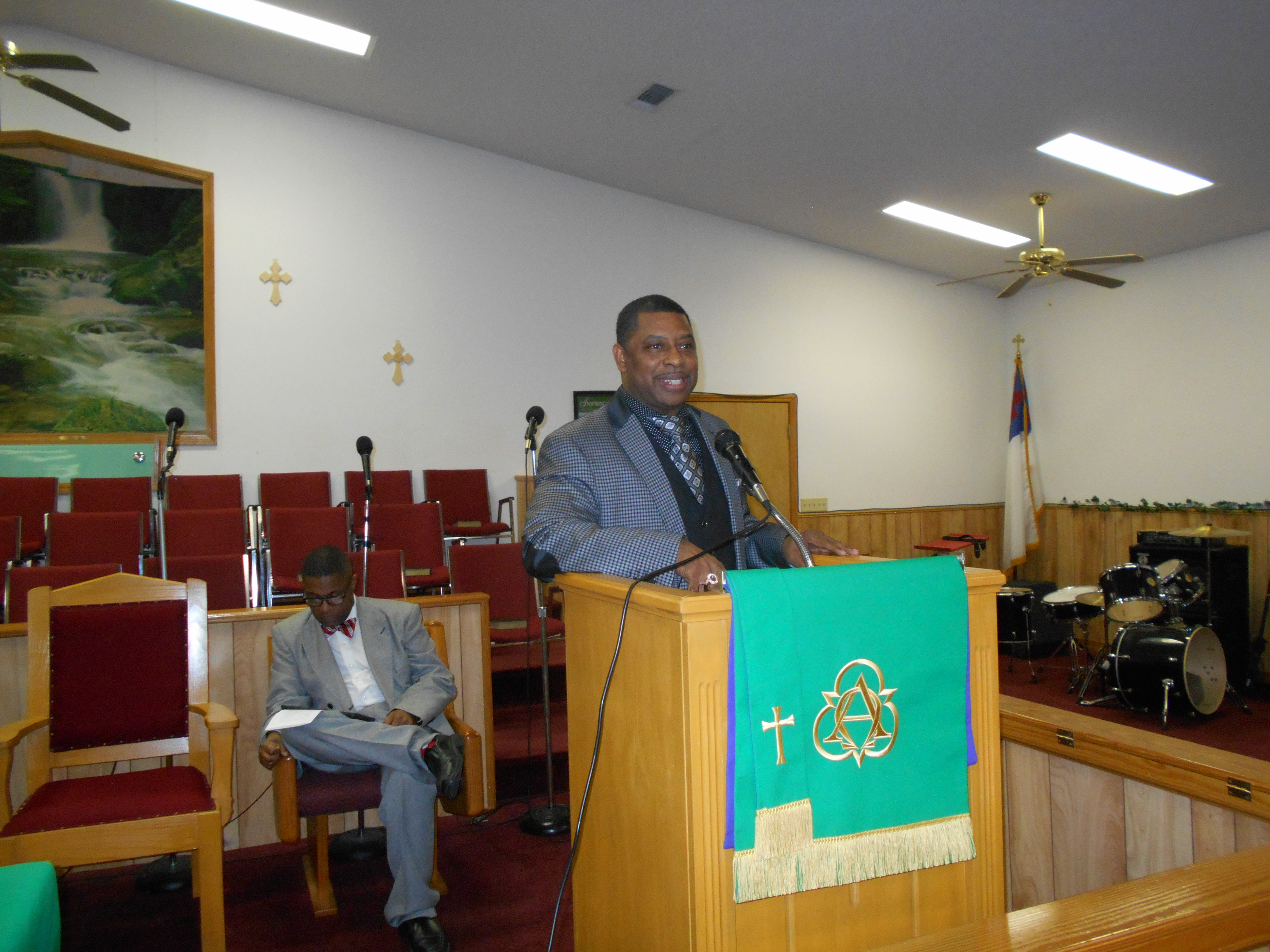 Bishop Charles Archer of the Victory Way Free Church of True Holiness was the keynote speaker her Monday night at the annual MLK Day event.