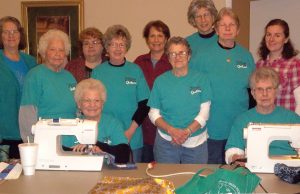 Thursday Afternoon Quilters meet weekly to provide handmade articles across state
