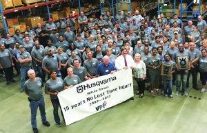 Nashville Husqvarna plant earns best safety record