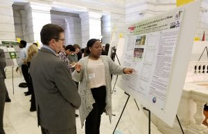 MS graduate exhibits science project at state capitol
