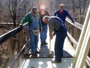 Traildogs work to replace worrisome walkway