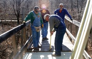 Traildogs work to replace worrisome walkway