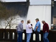 Pretty on the Outside: Another historic spill over Narrows Dam draws crowd, creates mess at lake