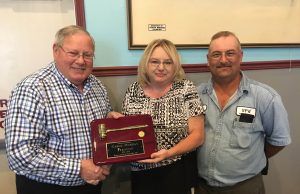 Outgoing Rotary Club president recognized