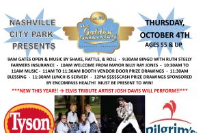 Golden Gathering Oct. 4 at Nashville City Park