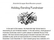 Scrapper Band Boosters to present ‘Holiday Caroling Fundraiser’