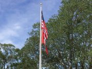 Local Woodmen Life chapter dedicate flag pole in L’burg