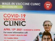 COVID-19 vaccine clinic April 13 at PC Health Unit