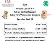 Howard County rabies shot clinic set for April 27