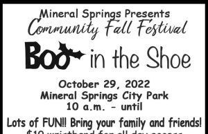 Mineral Springs’ Boo in the Shoe Oct. 29