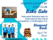 Bake sale to help send 4-H robotics team to international contest