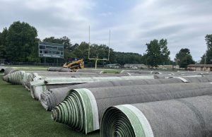 Turf work at Hornet Stadium
