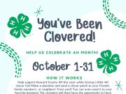 HoCo 4H ‘You’ve Been Clovered’ fundraiser runs through Oct. 31