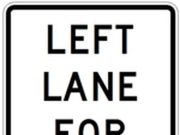 ARKANSAS DOT: Left lane for passing only