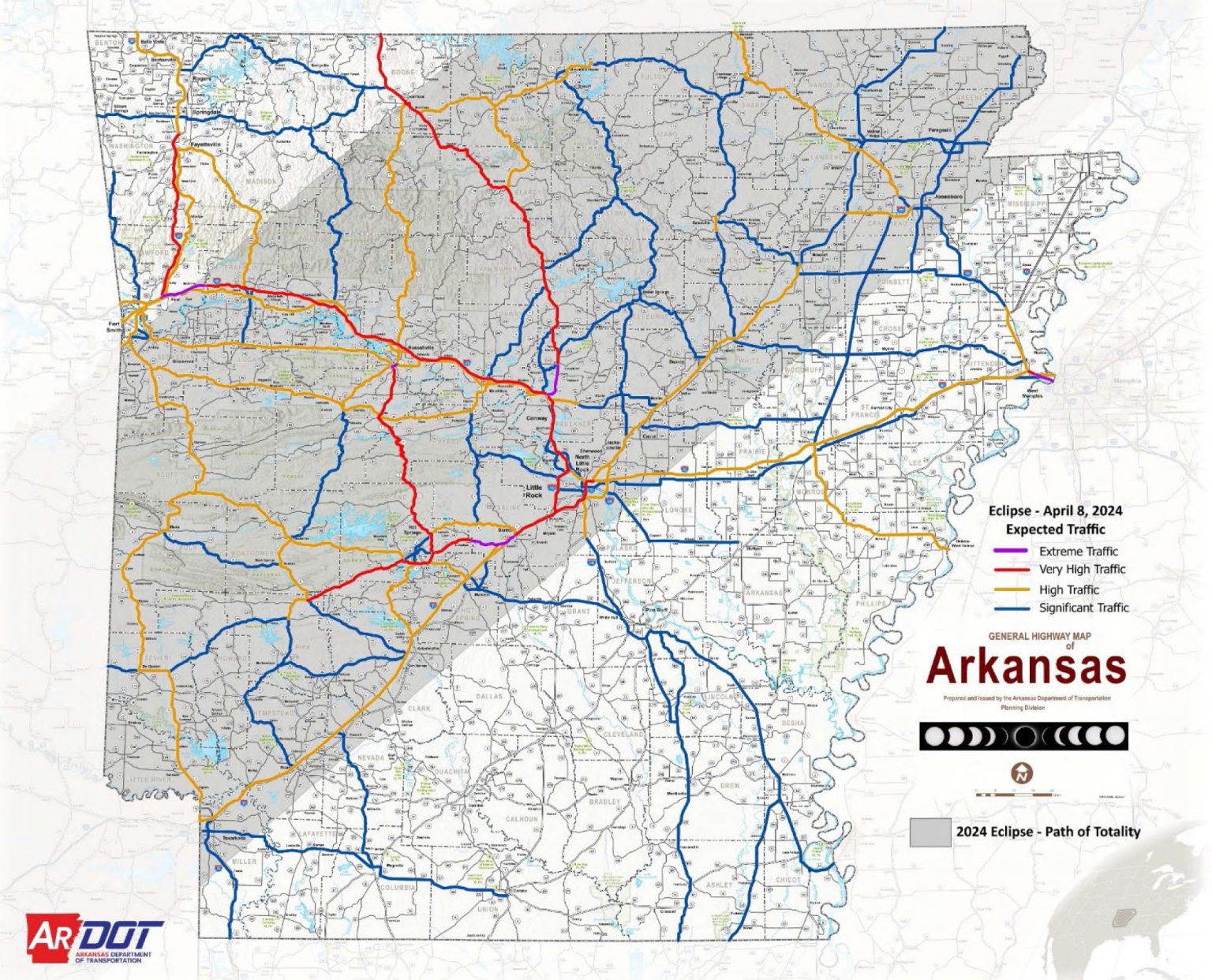 ARDOT issues traffic plan for 2024 eclipse Southwest Arkansas News