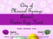 Mineral Springs egg hunt March 30th