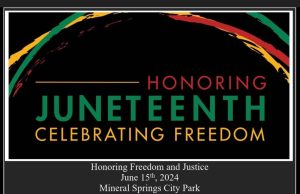 Juneteenth celebration June 15 at Mineral Springs park