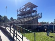 New press box at Mineral Springs field under construction
