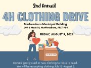 Pike County 4H Clothing Drive Aug. 1