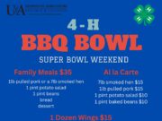 Get your orders in now for Howard County 4-H Barbecue Bowl