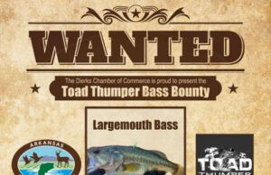 ‘Bass Bounty’ now on at Dierks City Pond