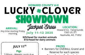 Howard County 4-H Lucky Clover Jackpot Show
