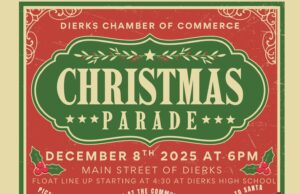 Dierks Christmas Parade, community event set for Monday, Dec. 8