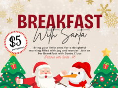 JA’s Breakfast with Santa on Saturday, Dec. 13