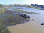 Clean out of Lake Nichols making progress