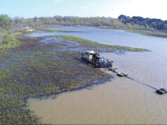 Clean out of Lake Nichols making progress