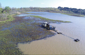 Clean out of Lake Nichols making progress