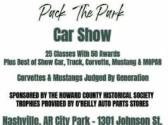 ‘Pack the Park’ Car Show this Saturday